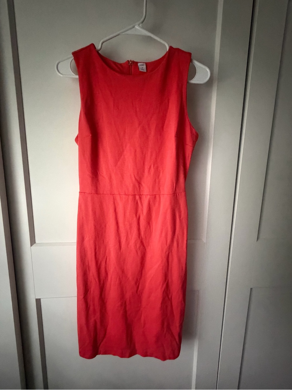 Old Navy Coral Sleeveless Sheath Dress XS workwear business casual